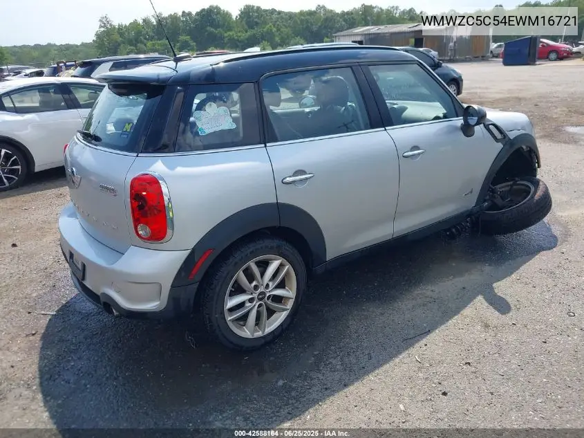 2014 Mini Countryman Cooper S VIN: WMWZC5C54EWM16721 Lot: 42588164