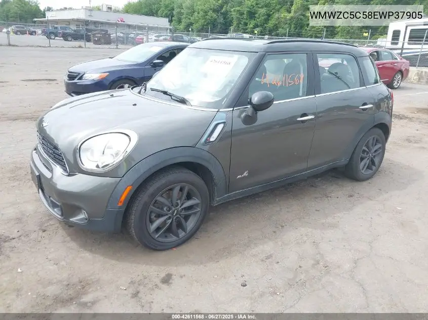 2014 Mini Countryman Cooper S VIN: WMWZC5C58EWP37905 Lot: 42611568