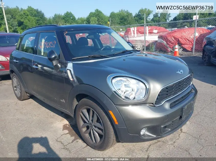 2014 Mini Countryman Cooper S VIN: WMWZC5C56EWP36719 Lot: 42796859
