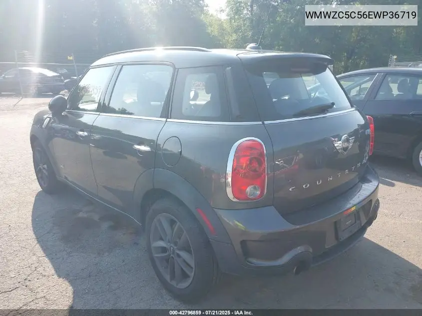 2014 Mini Countryman Cooper S VIN: WMWZC5C56EWP36719 Lot: 42796859