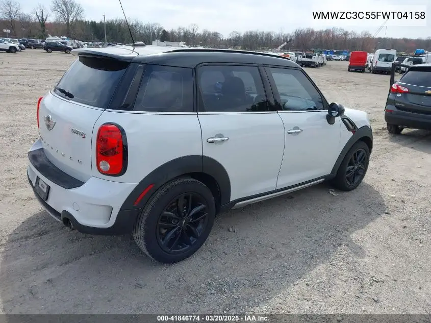 2015 Mini Countryman Cooper S VIN: WMWZC3C55FWT04158 Lot: 41846774