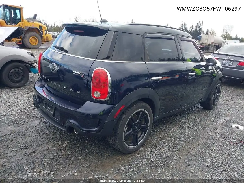 2015 Mini Countryman Cooper S VIN: WMWZC3C57FWT06297 Lot: 41988157