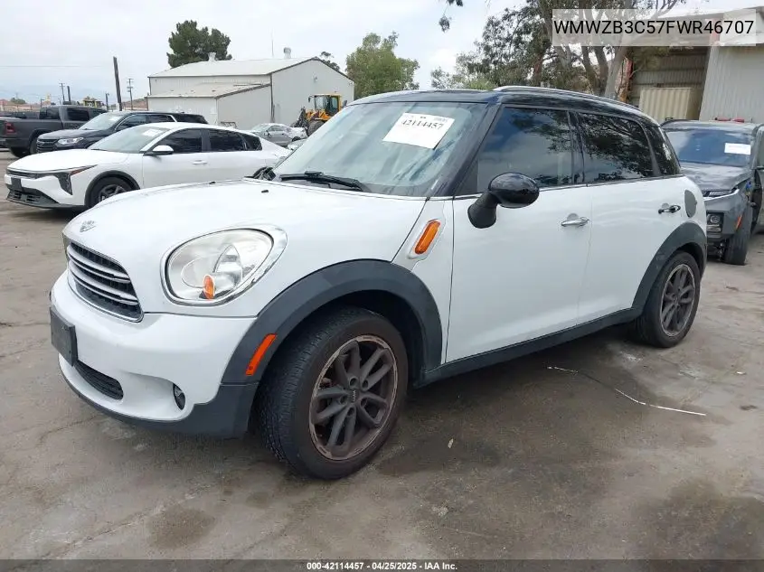 2015 Mini Countryman Cooper VIN: WMWZB3C57FWR46707 Lot: 42114457