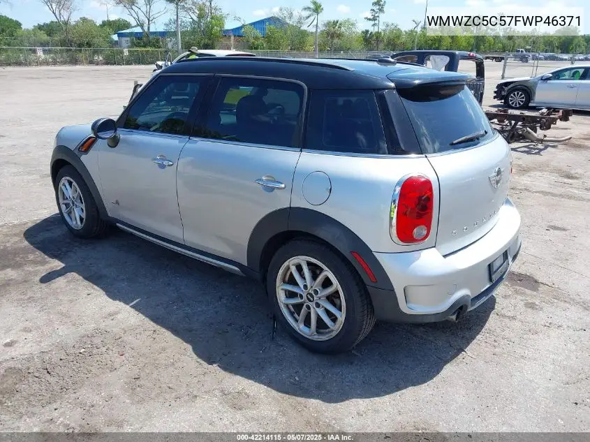 2015 Mini Countryman Cooper S VIN: WMWZC5C57FWP46371 Lot: 42214115