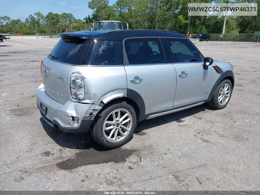 2015 Mini Countryman Cooper S VIN: WMWZC5C57FWP46371 Lot: 42214115