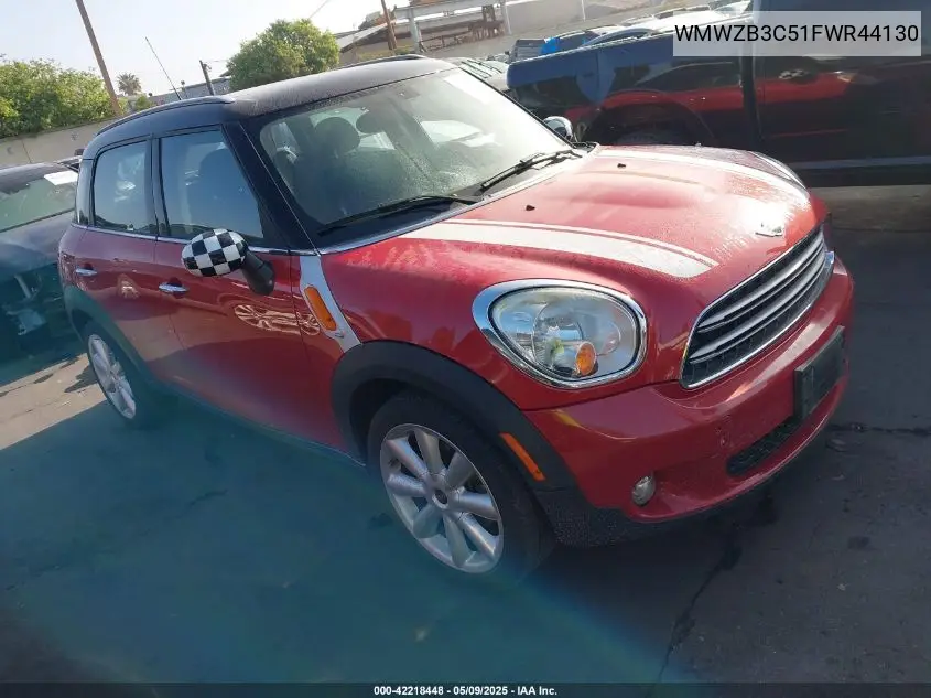 2015 Mini Countryman Cooper VIN: WMWZB3C51FWR44130 Lot: 42218448