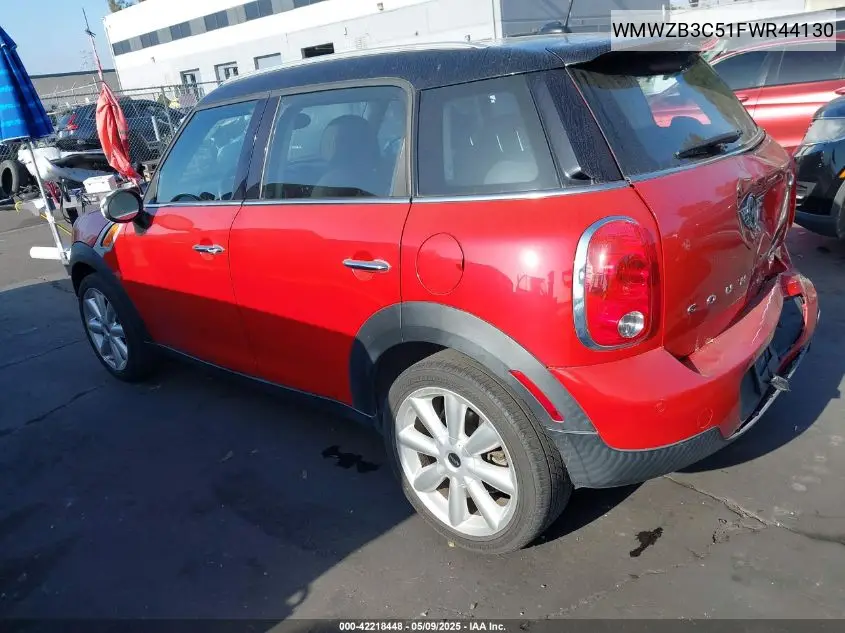 2015 Mini Countryman Cooper VIN: WMWZB3C51FWR44130 Lot: 42218448