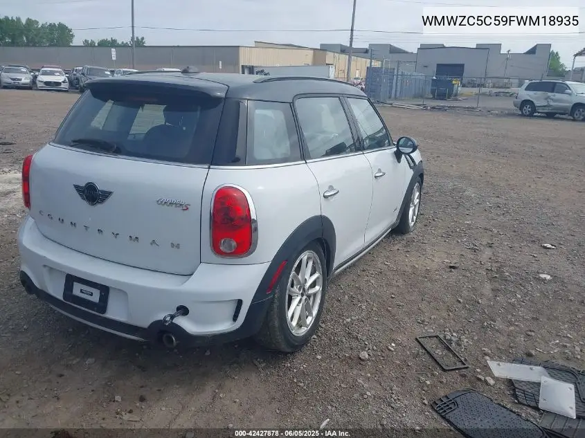 2015 Mini Countryman Cooper S VIN: WMWZC5C59FWM18935 Lot: 42427878