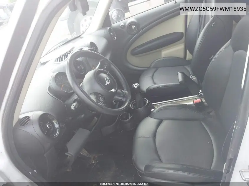 2015 Mini Countryman Cooper S VIN: WMWZC5C59FWM18935 Lot: 42427878