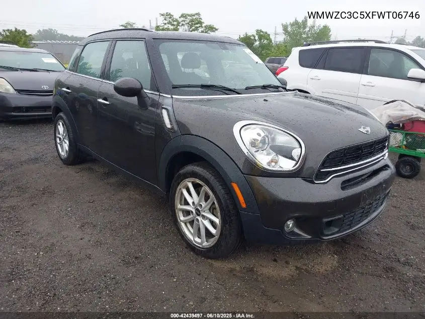2015 Mini Countryman Cooper S VIN: WMWZC3C5XFWT06746 Lot: 42439497