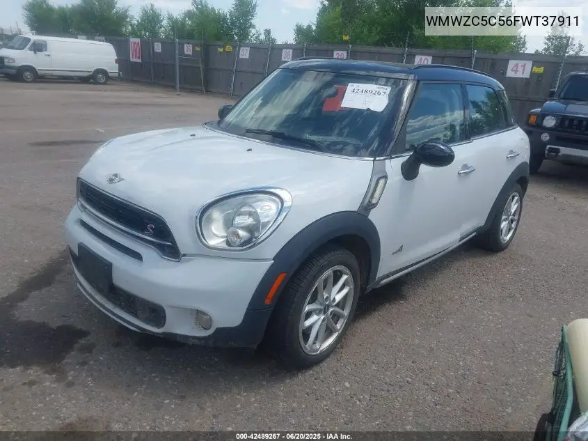 2015 Mini Countryman Cooper S VIN: WMWZC5C56FWT37911 Lot: 42489267