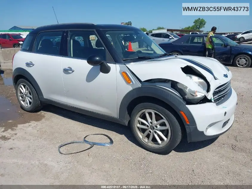 2015 Mini Countryman Cooper VIN: WMWZB3C55FWR43773 Lot: 42510137