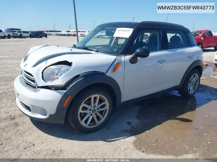 2015 Mini Countryman Cooper VIN: WMWZB3C55FWR43773 Lot: 42510137