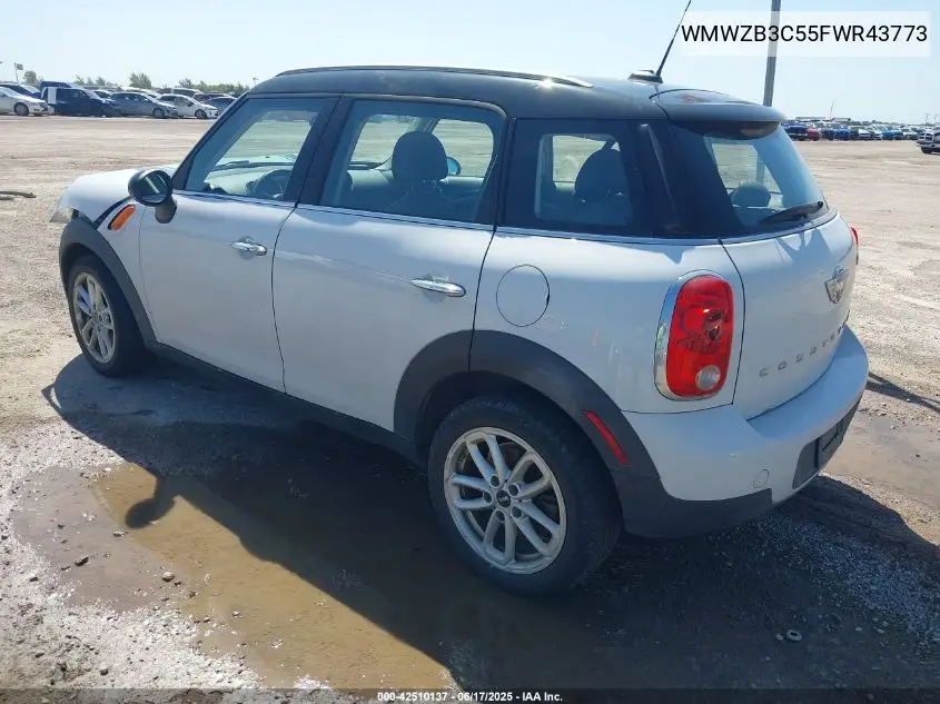 2015 Mini Countryman Cooper VIN: WMWZB3C55FWR43773 Lot: 42510137