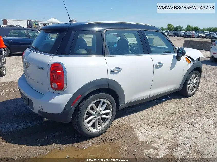 2015 Mini Countryman Cooper VIN: WMWZB3C55FWR43773 Lot: 42510137