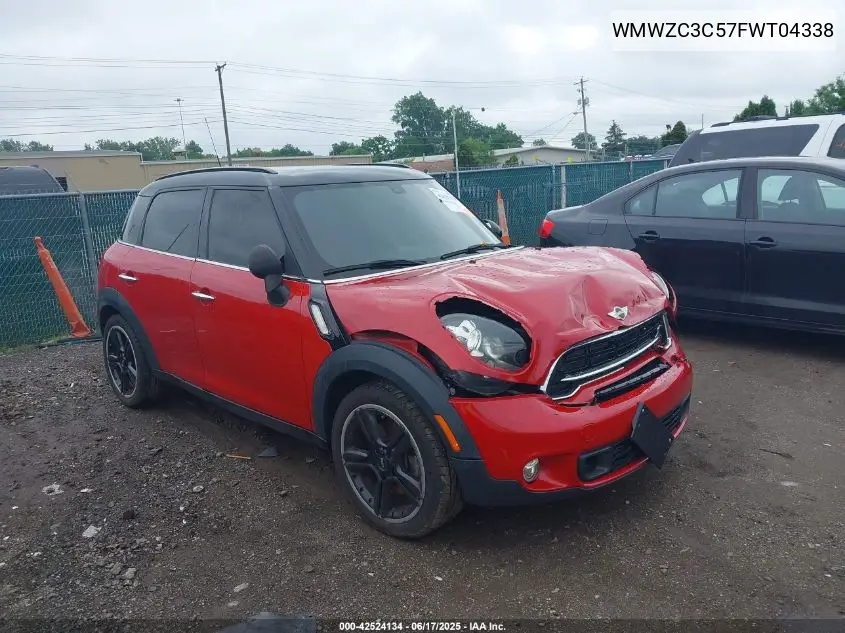 2015 Mini Countryman Cooper S VIN: WMWZC3C57FWT04338 Lot: 42524134