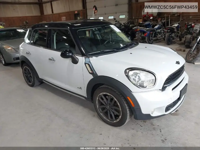2015 Mini Countryman Cooper S VIN: WMWZC5C56FWP43459 Lot: 42603313