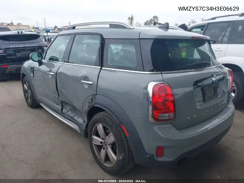 2017 Mini Countryman Cooper VIN: WMZYS7C34H3E06629 Lot: 42193989
