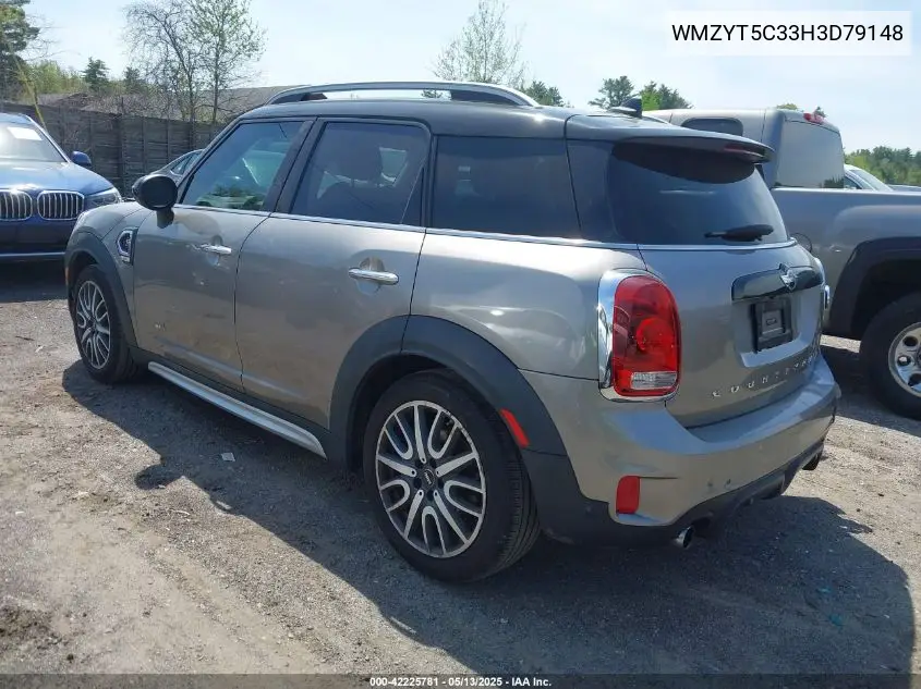 2017 Mini Countryman Cooper S VIN: WMZYT5C33H3D79148 Lot: 42225781
