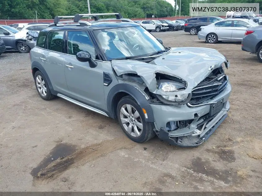 2018 Mini Countryman Cooper VIN: WMZYS7C38J3E07370 Lot: 42540744