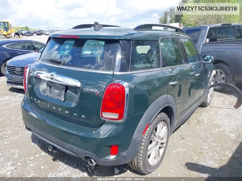 2019 Mini Countryman Cooper S VIN: WMZYT5C53K3J88318 Lot: 42008099