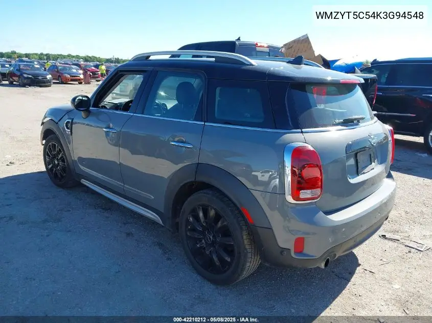 2019 Mini Countryman Cooper S VIN: WMZYT5C54K3G94548 Lot: 42210212