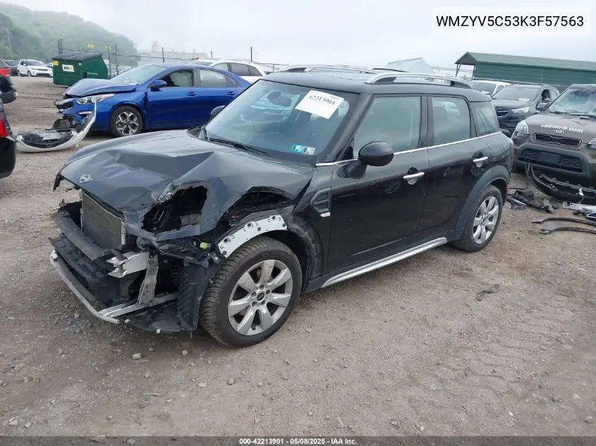 2019 Mini Countryman Cooper VIN: WMZYV5C53K3F57563 Lot: 42213901