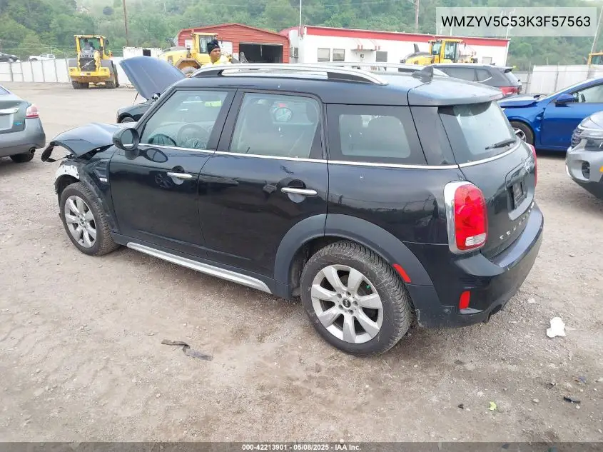 2019 Mini Countryman Cooper VIN: WMZYV5C53K3F57563 Lot: 42213901