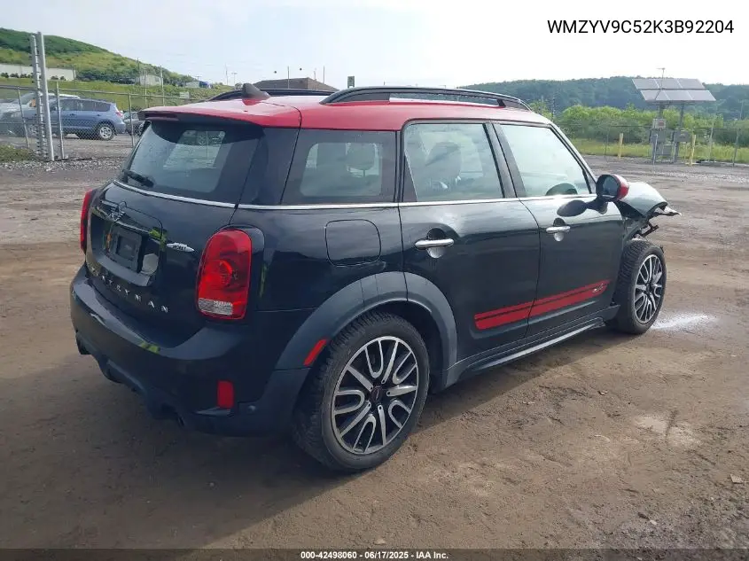 2019 Mini Countryman John Cooper Works VIN: WMZYV9C52K3B92204 Lot: 42498060