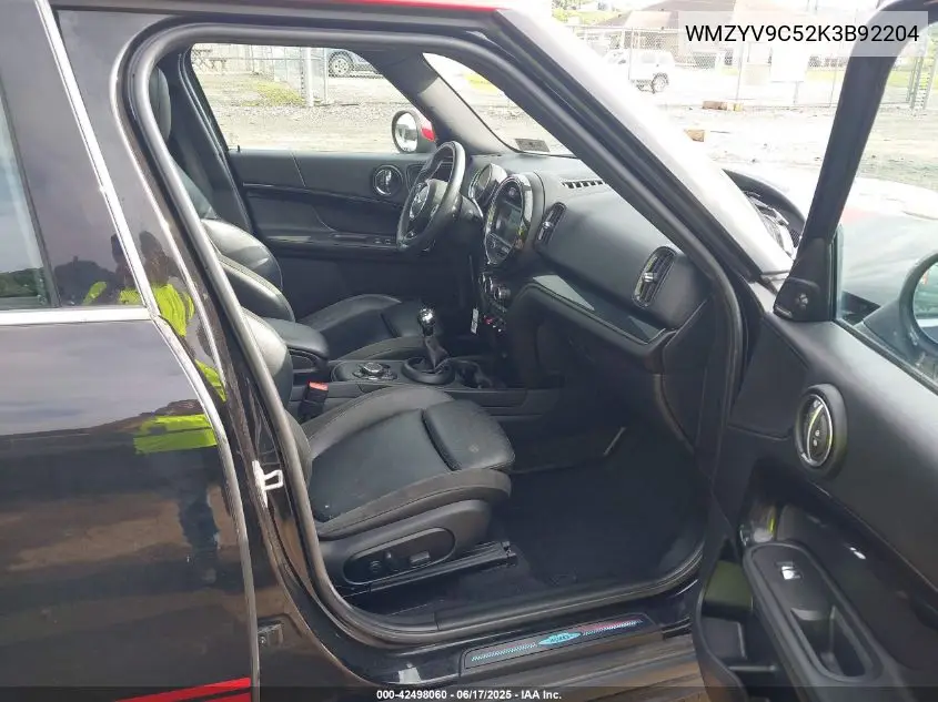 2019 Mini Countryman John Cooper Works VIN: WMZYV9C52K3B92204 Lot: 42498060
