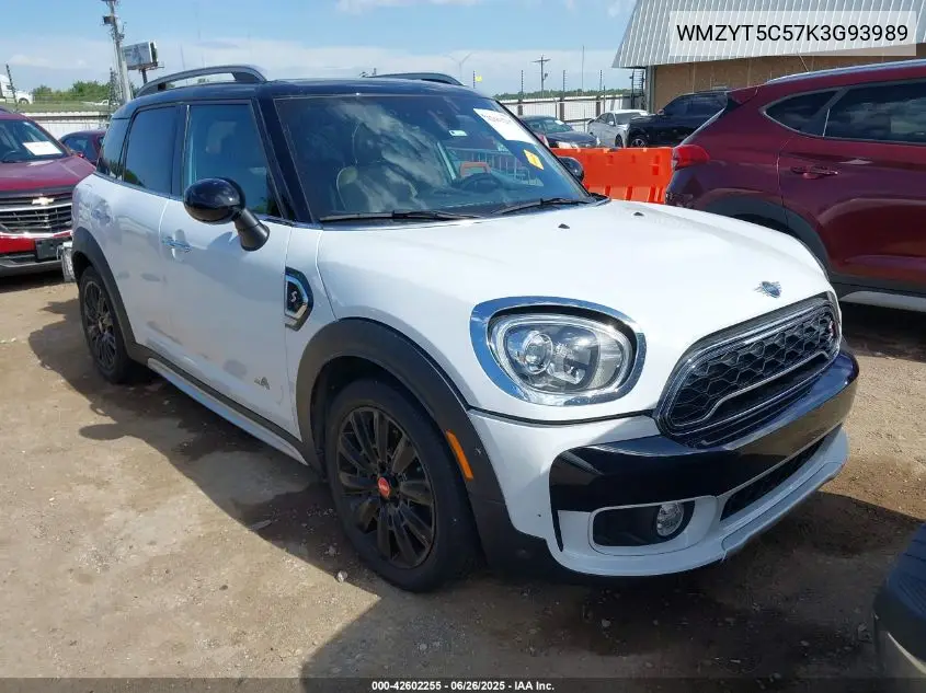 2019 Mini Countryman Cooper S VIN: WMZYT5C57K3G93989 Lot: 42602255