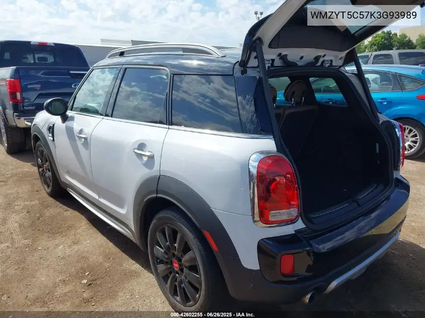 2019 Mini Countryman Cooper S VIN: WMZYT5C57K3G93989 Lot: 42602255