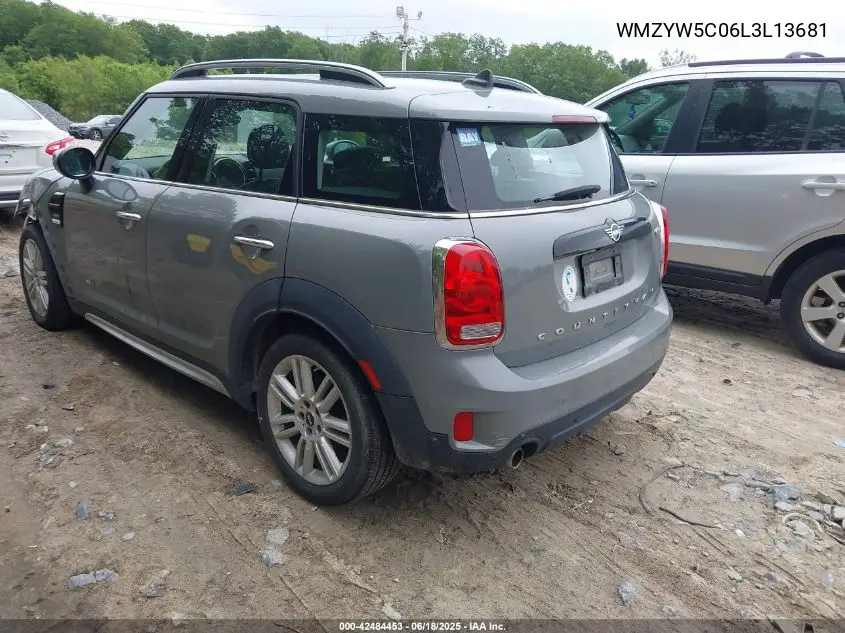 2020 Mini Countryman Cooper VIN: WMZYW5C06L3L13681 Lot: 42484453