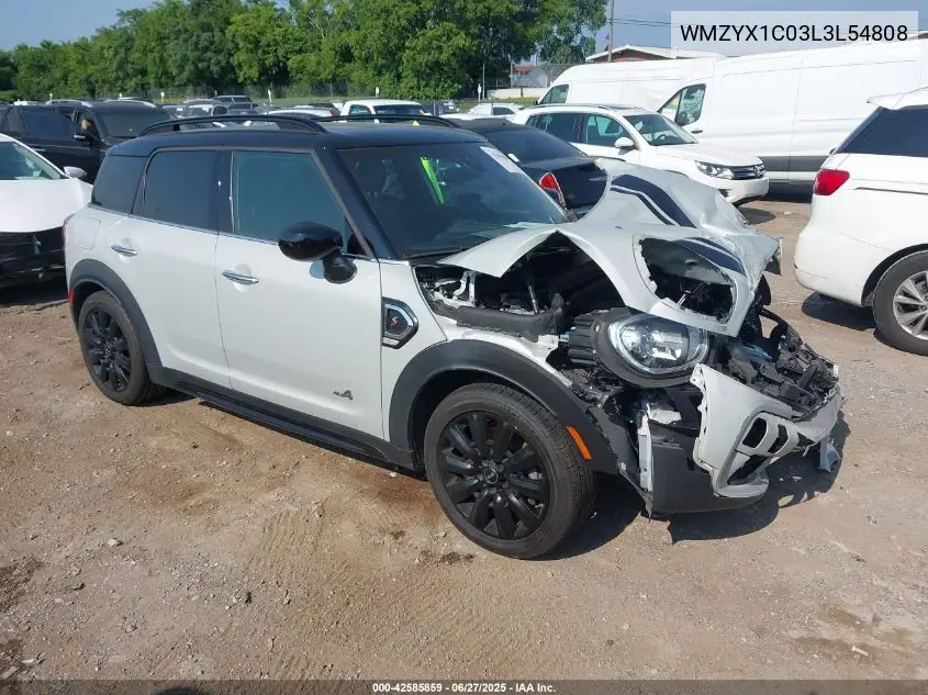 2020 Mini Countryman Cooper S VIN: WMZYX1C03L3L54808 Lot: 42585859