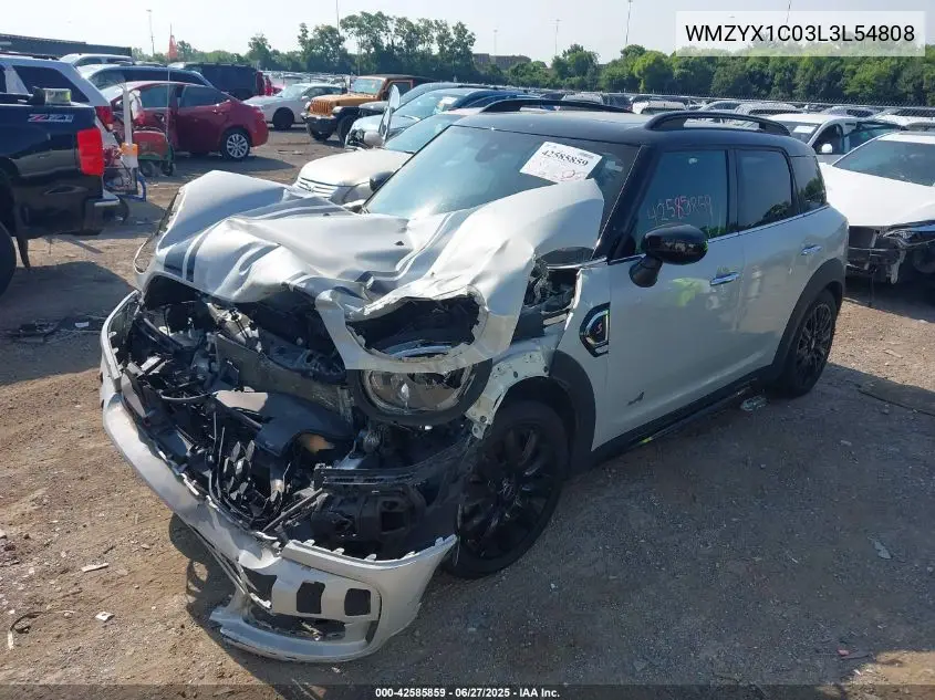 2020 Mini Countryman Cooper S VIN: WMZYX1C03L3L54808 Lot: 42585859