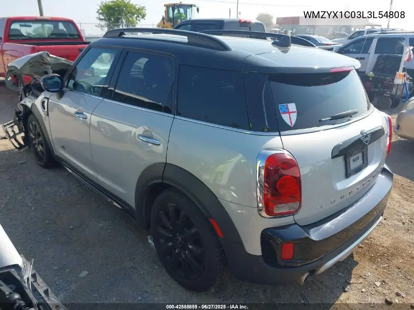 2020 Mini Countryman Cooper S VIN: WMZYX1C03L3L54808 Lot: 42585859