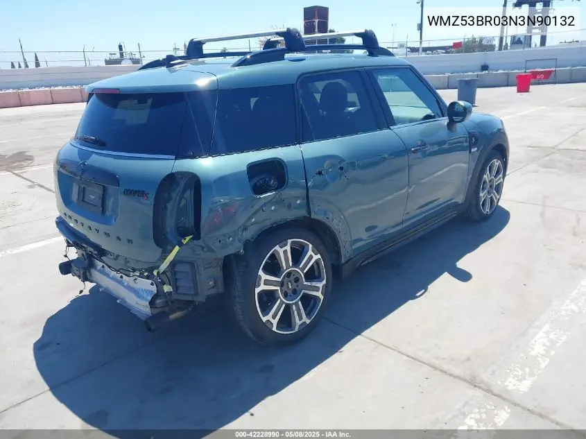 2022 Mini Countryman Cooper S VIN: WMZ53BR03N3N90132 Lot: 42228990
