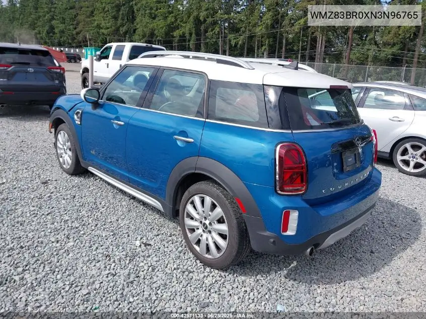 2022 Mini Countryman Cooper S VIN: WMZ83BR0XN3N96765 Lot: 42571133