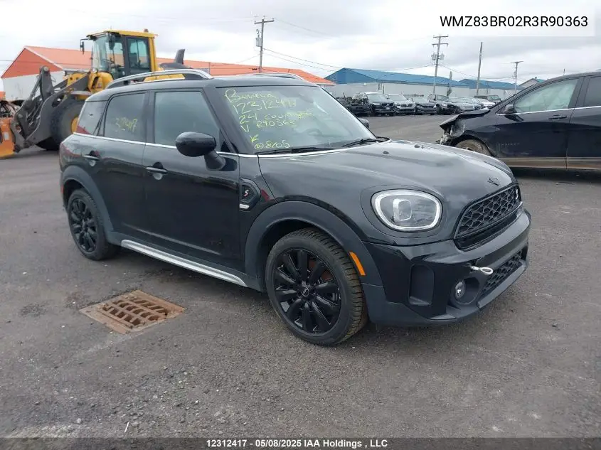 2024 Mini Countryman Cooper S VIN: WMZ83BR02R3R90363 Lot: 12312417