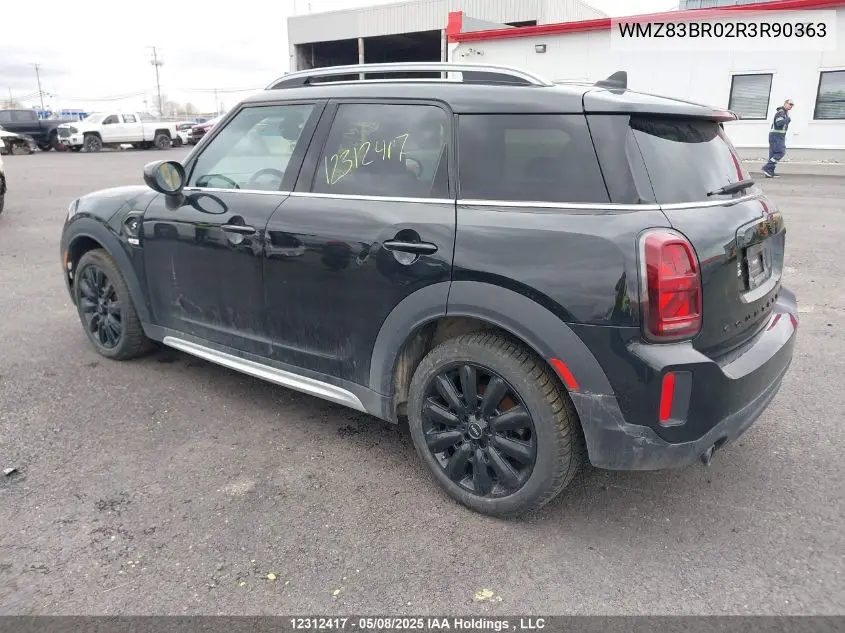 2024 Mini Countryman Cooper S VIN: WMZ83BR02R3R90363 Lot: 12312417