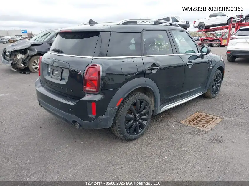 2024 Mini Countryman Cooper S VIN: WMZ83BR02R3R90363 Lot: 12312417