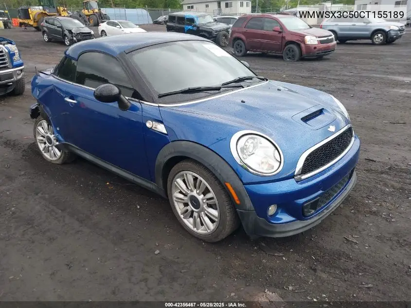 2012 Mini Cooper Coupe S VIN: WMWSX3C50CT155189 Lot: 42356467