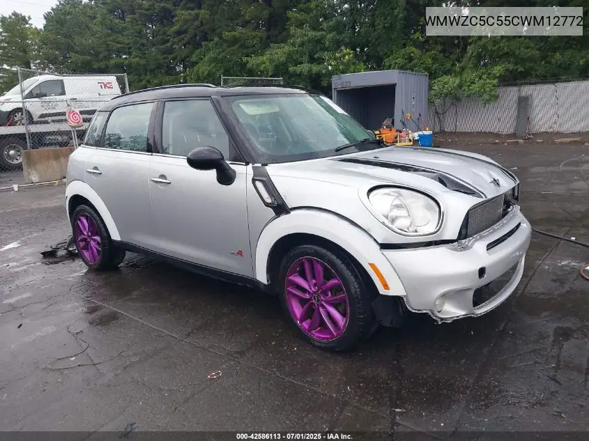 2012 Mini Cooper Cou S Countryman VIN: WMWZC5C55CWM12772 Lot: 42586113