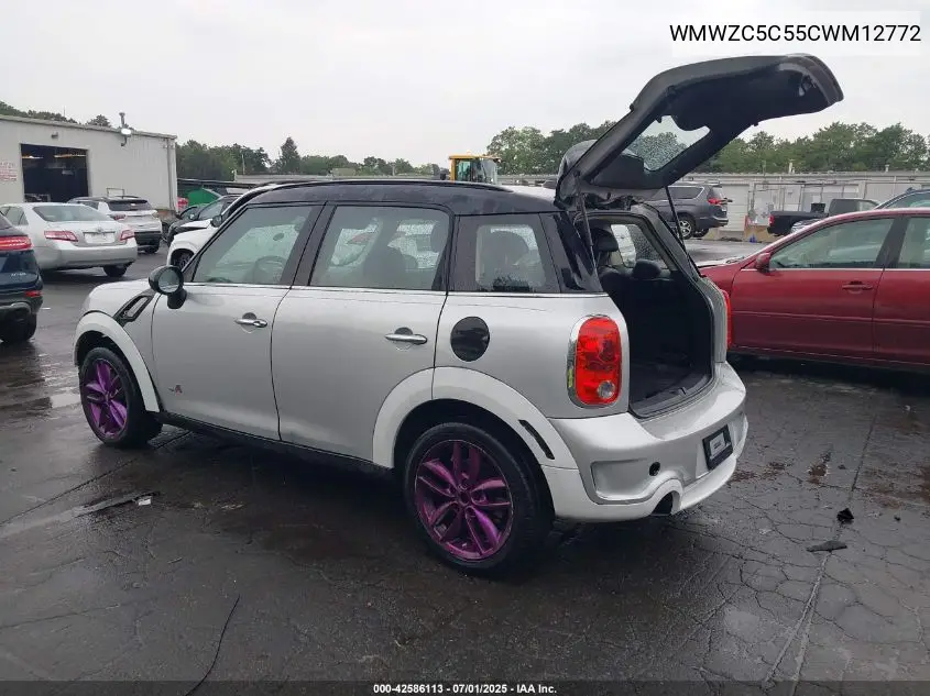 2012 Mini Cooper Cou S Countryman VIN: WMWZC5C55CWM12772 Lot: 42586113