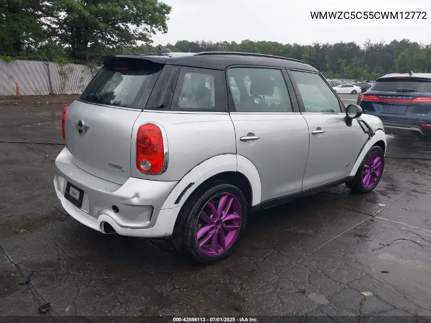 2012 Mini Cooper Cou S Countryman VIN: WMWZC5C55CWM12772 Lot: 42586113