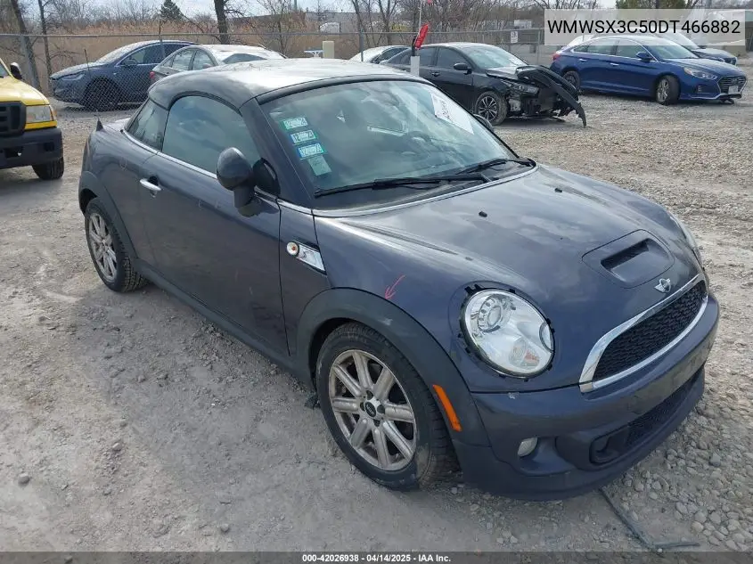2013 Mini Coupe Cooper S VIN: WMWSX3C50DT466882 Lot: 42026938