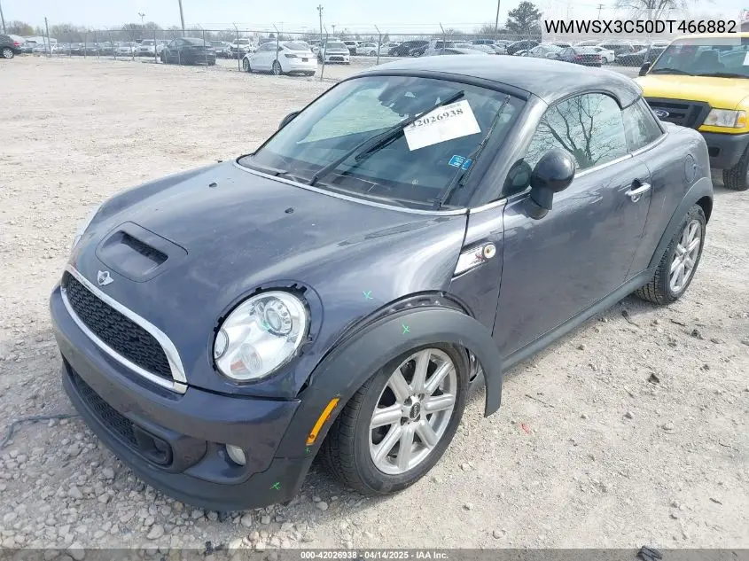 2013 Mini Coupe Cooper S VIN: WMWSX3C50DT466882 Lot: 42026938
