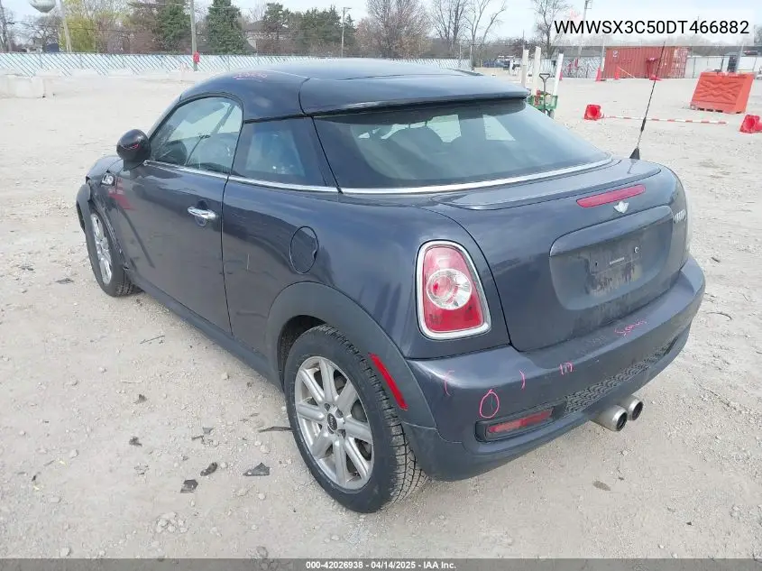 2013 Mini Coupe Cooper S VIN: WMWSX3C50DT466882 Lot: 42026938