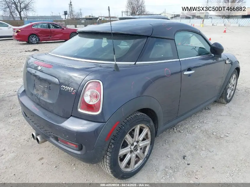 2013 Mini Coupe Cooper S VIN: WMWSX3C50DT466882 Lot: 42026938