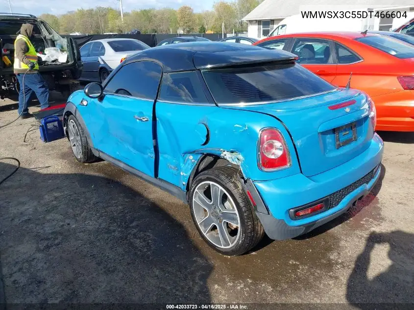 2013 Mini Coupe Cooper S VIN: WMWSX3C55DT466604 Lot: 42033723